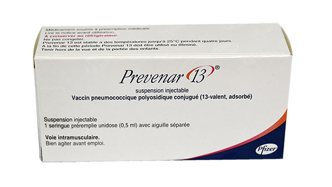 Vắc xin PREVENAR 13 (Anh) phòng các bệnh do phế cầu khuẩn